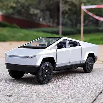 ألعاب سيارات CyberTruck النموذجية مع أضواء وأصوات، سيارات Cyber مصبوبة بمقياس 1:24