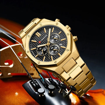 CURREN 2023 Watch Men's Quartz Luxury Luminous Wrist Watch With Stainless Steel Chronograph watch For Men 8440