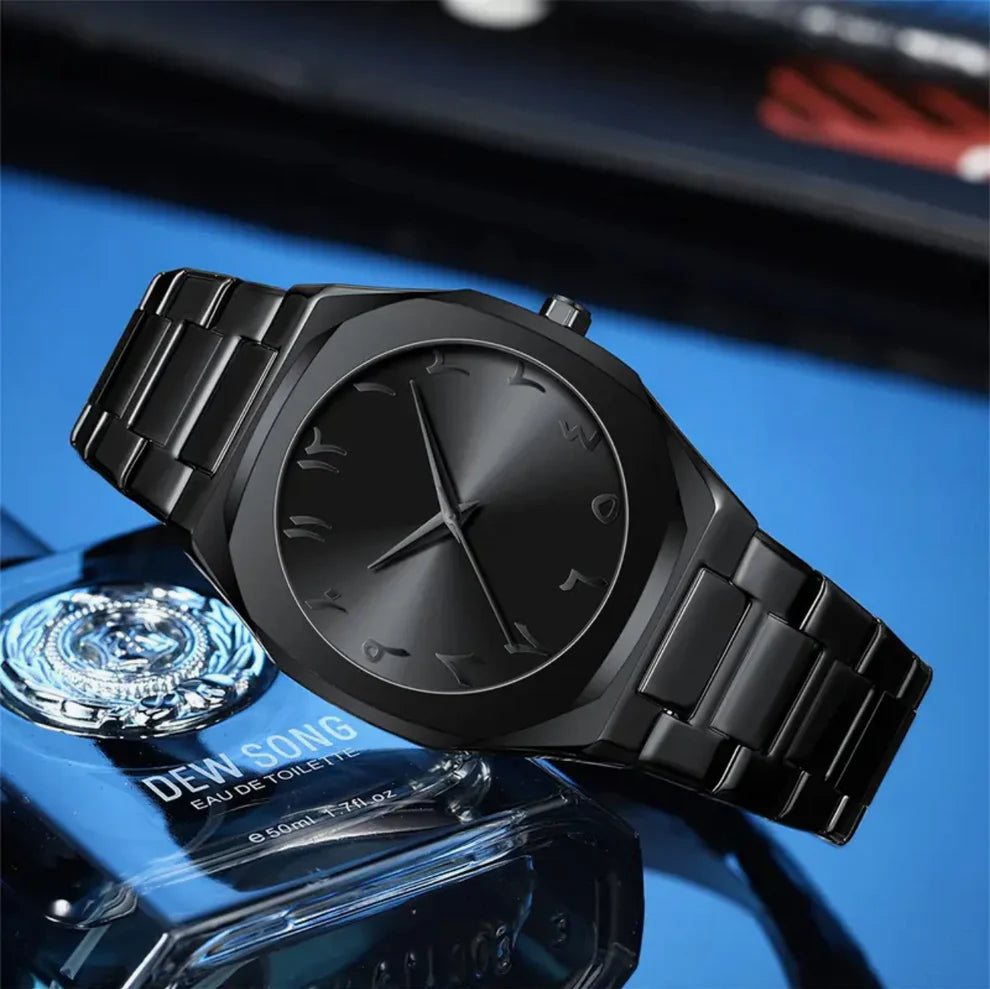 BLACK ARABIC AURA WATCH